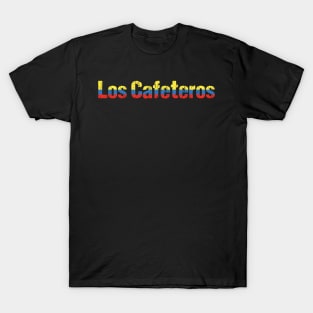 Los Cafeteros Colombia Flag Distressed T-Shirt